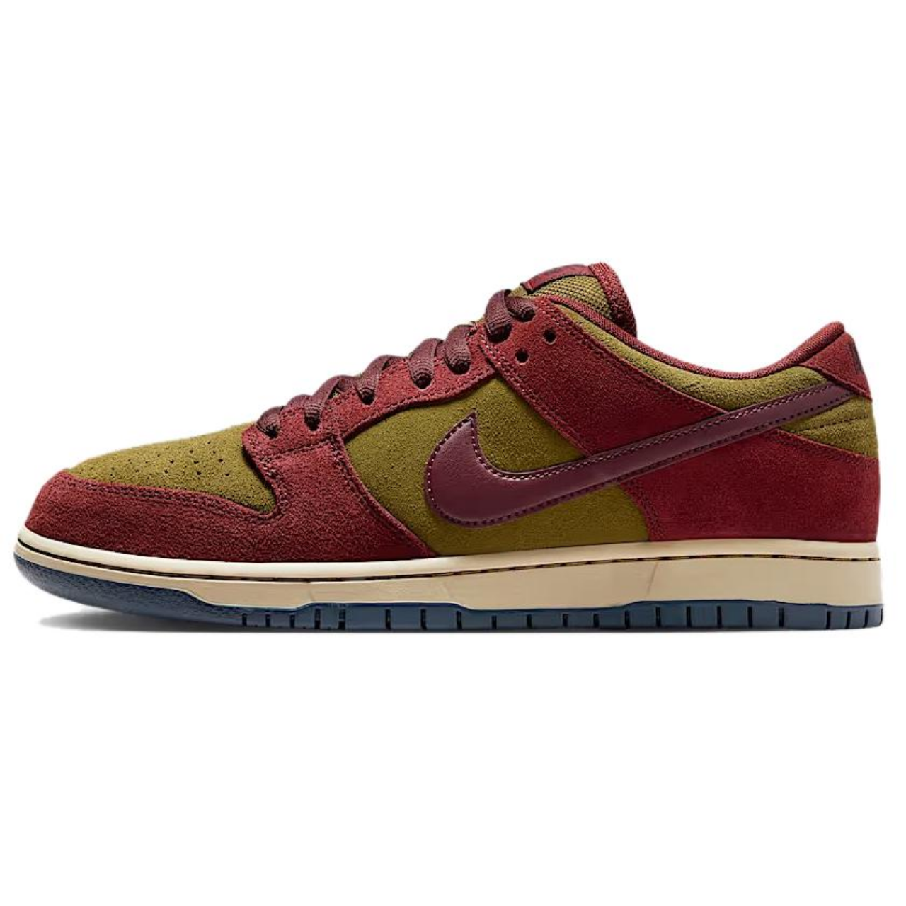 Nike SB Dunk Low Pro - Dark Team Red/Burgundy Crush/Olive Flak