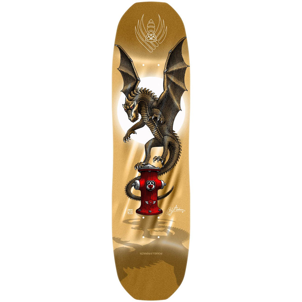 POWELL-PERALTA ANDY ANDERSON HYDRANT FLIGHT DECK GOLD FOIL (8.4")