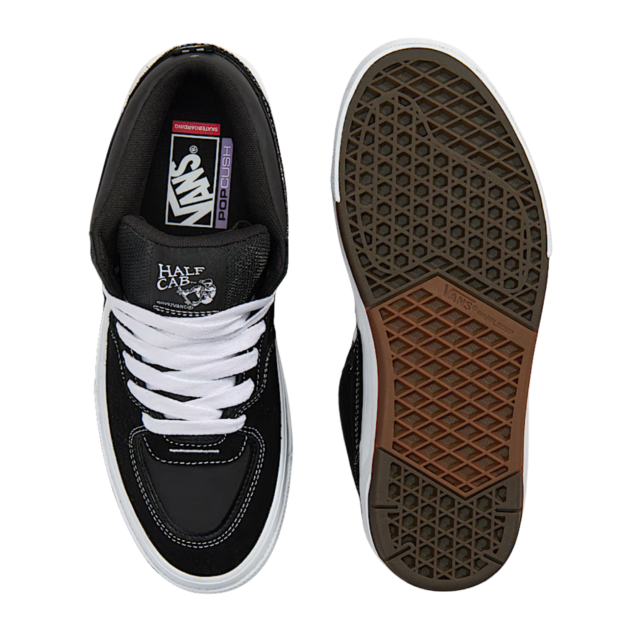 Vans Skate Half Cab Wafflecup - Black/White