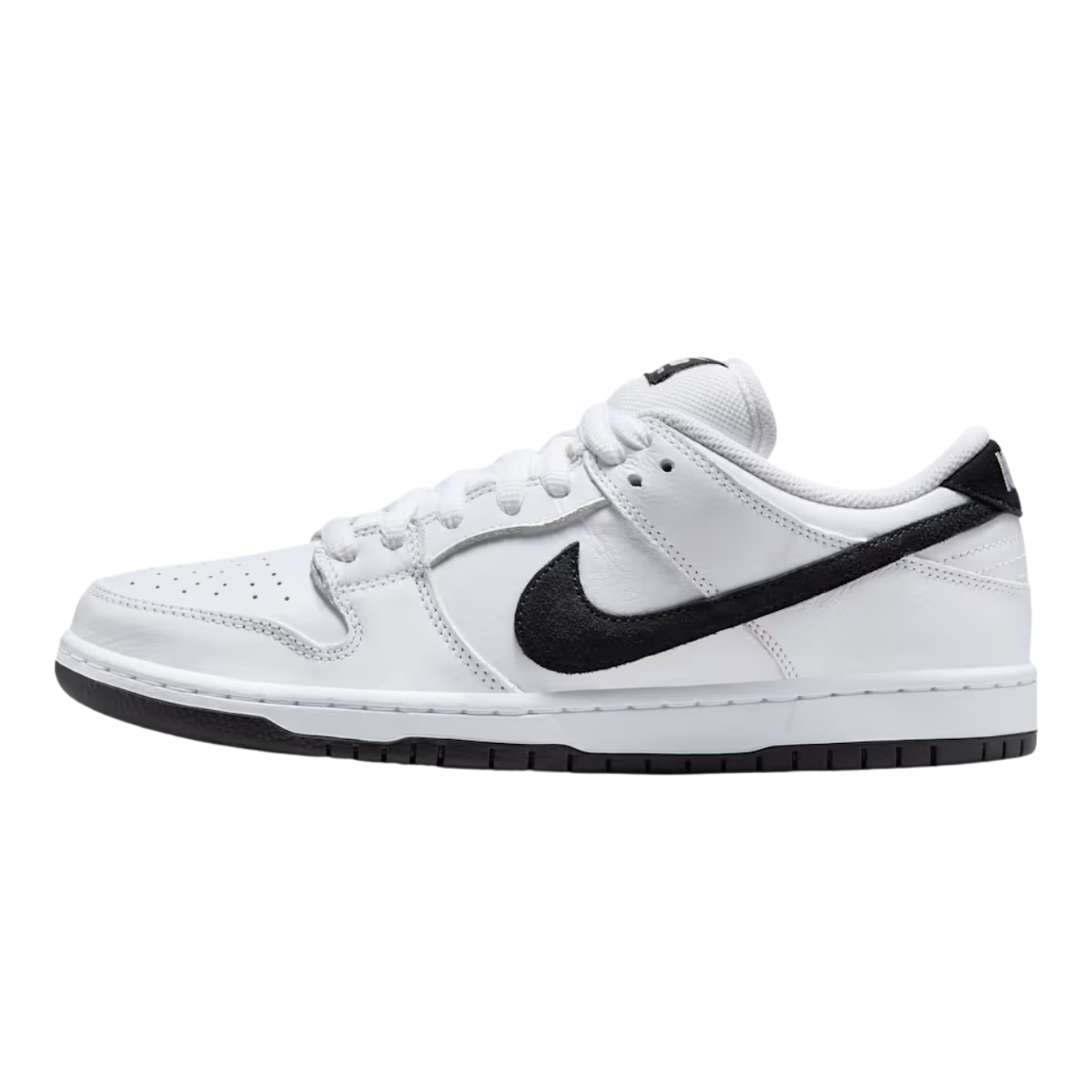 Nike SB Dunk Low Pro in White/Black-White-Black