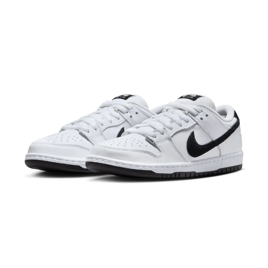 Nike SB Dunk Low Pro in White/Black-White-Black