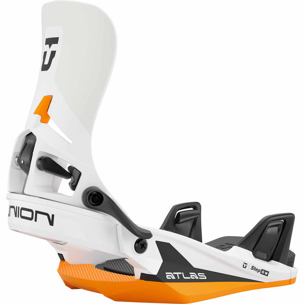 Union Atlas Step On Snowboard Binding White Orange 2026