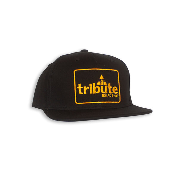 Tribute Logo Patch Snapback - Black/Yellow
